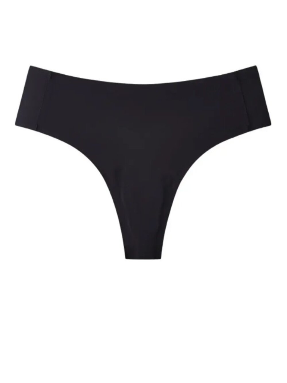 Nuage NuShield Thong Underwear Black Womens Size L NEW